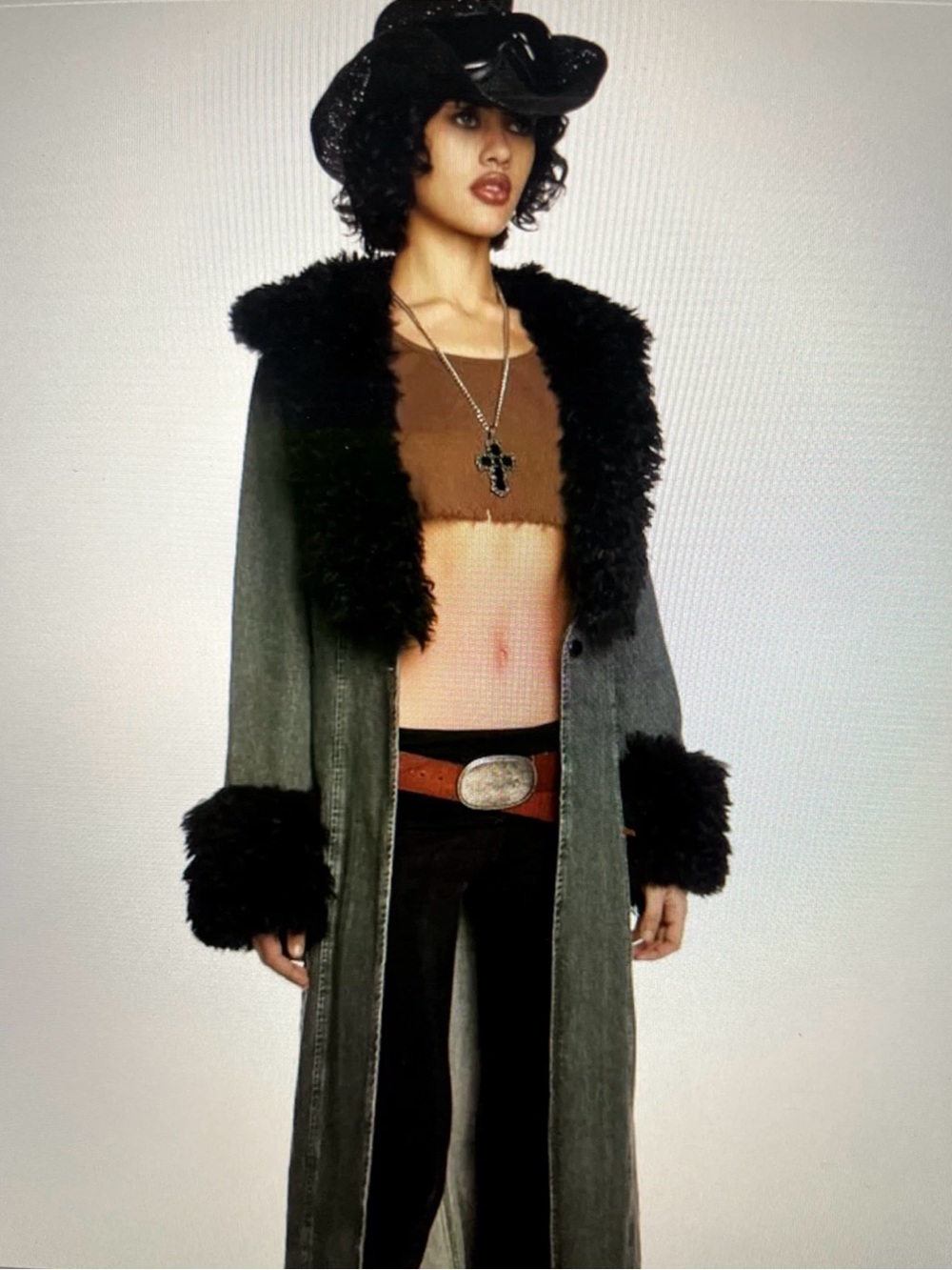 Dolls Kill Current Mood Forest Fantasy Penny Lane Style Long Coat Jacket Sz XL - Picture 5 of 9